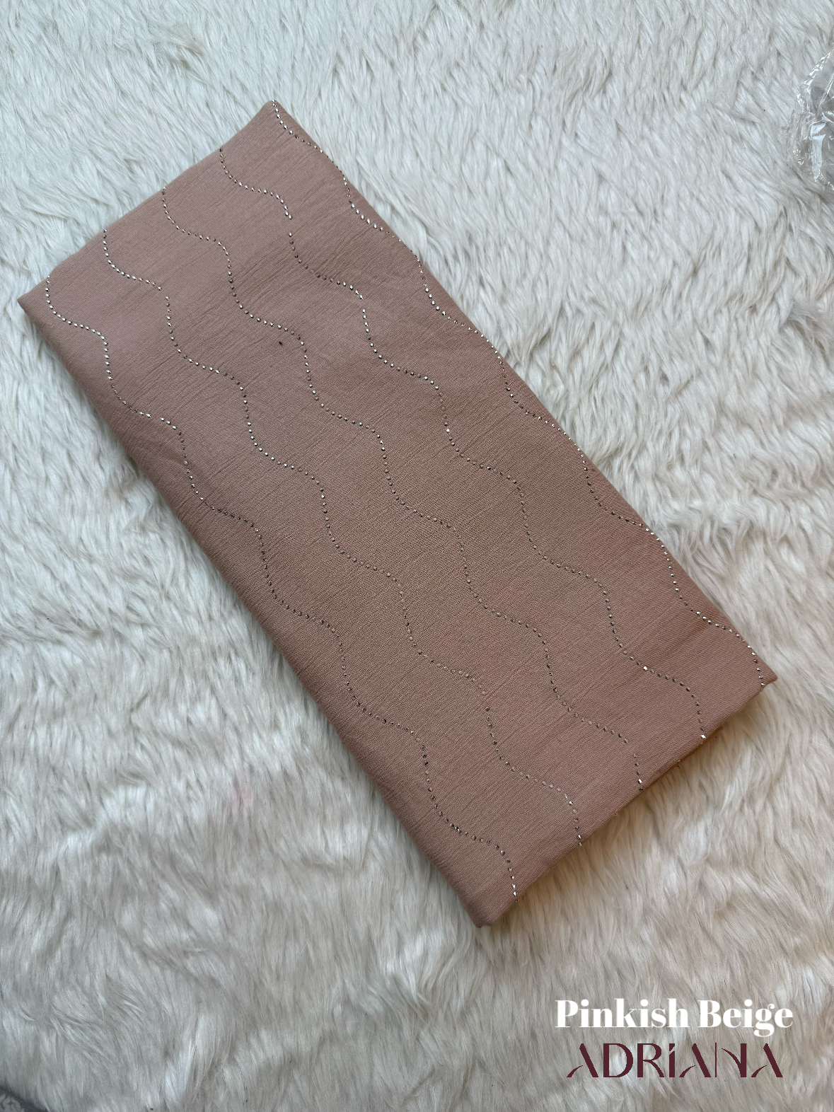 Premium Wave Stone Cotton Hijab | CWSH 01