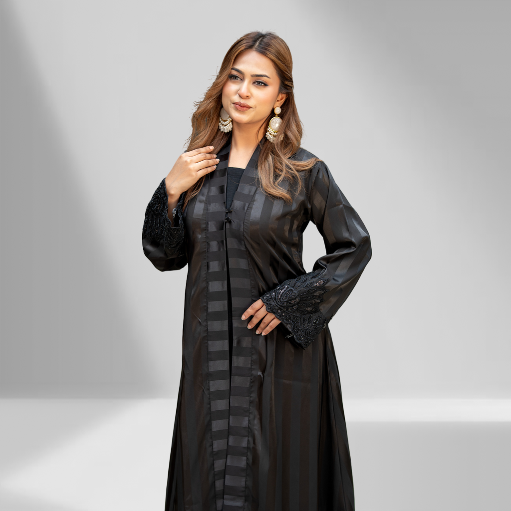 Luxury Silk shurg with Lace Cuff| LSC(Single) 02