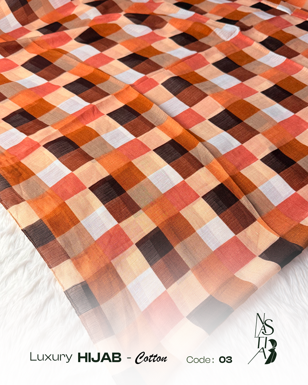Comfortable multi-colour cotton Hijab :MCH