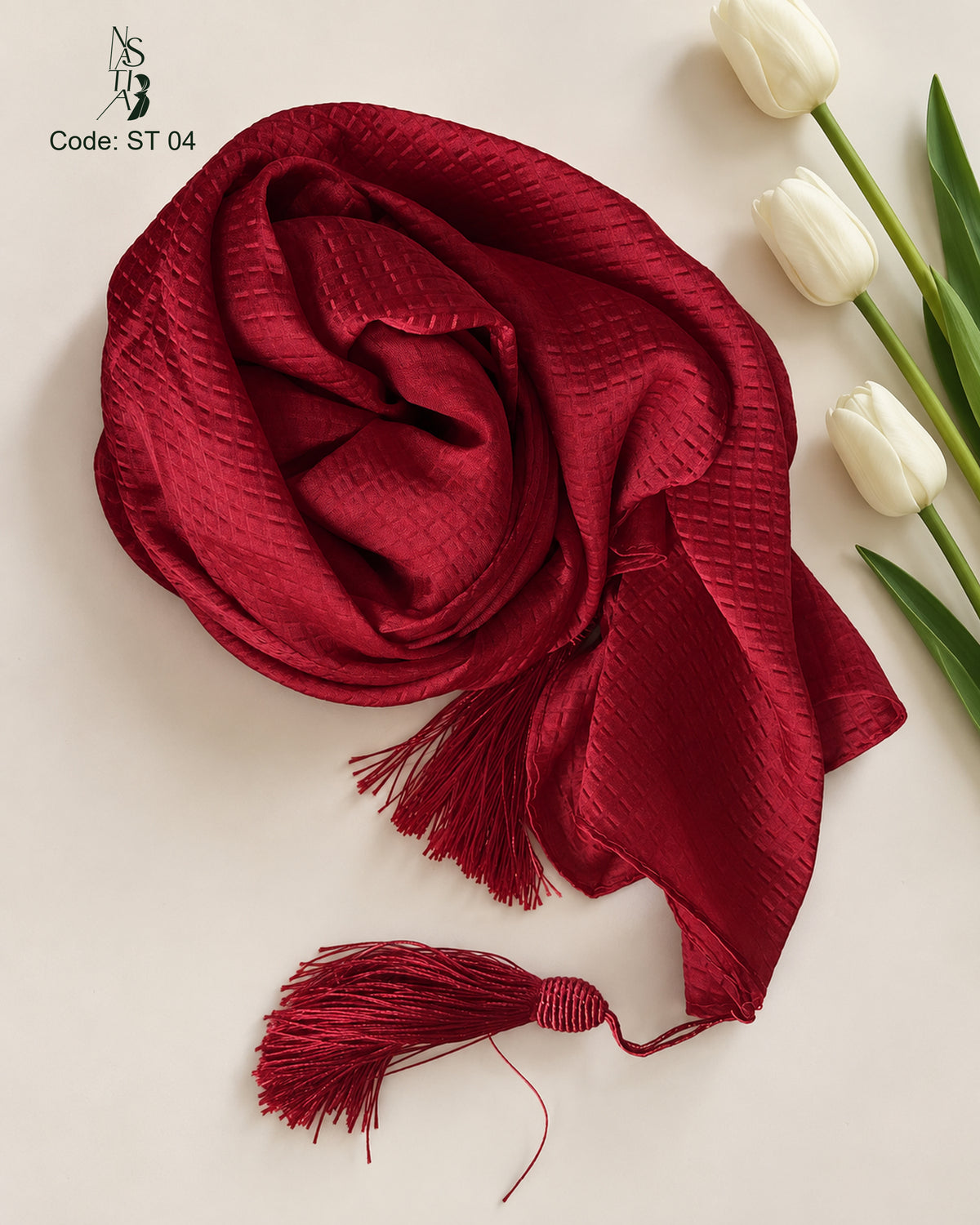 Luxury Silk Texture Hijab :ST