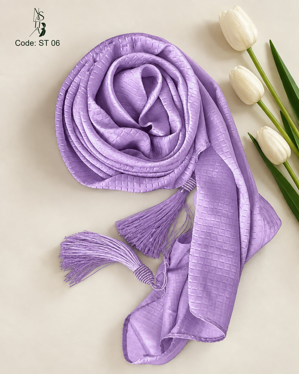 Luxury Silk Texture Hijab :ST