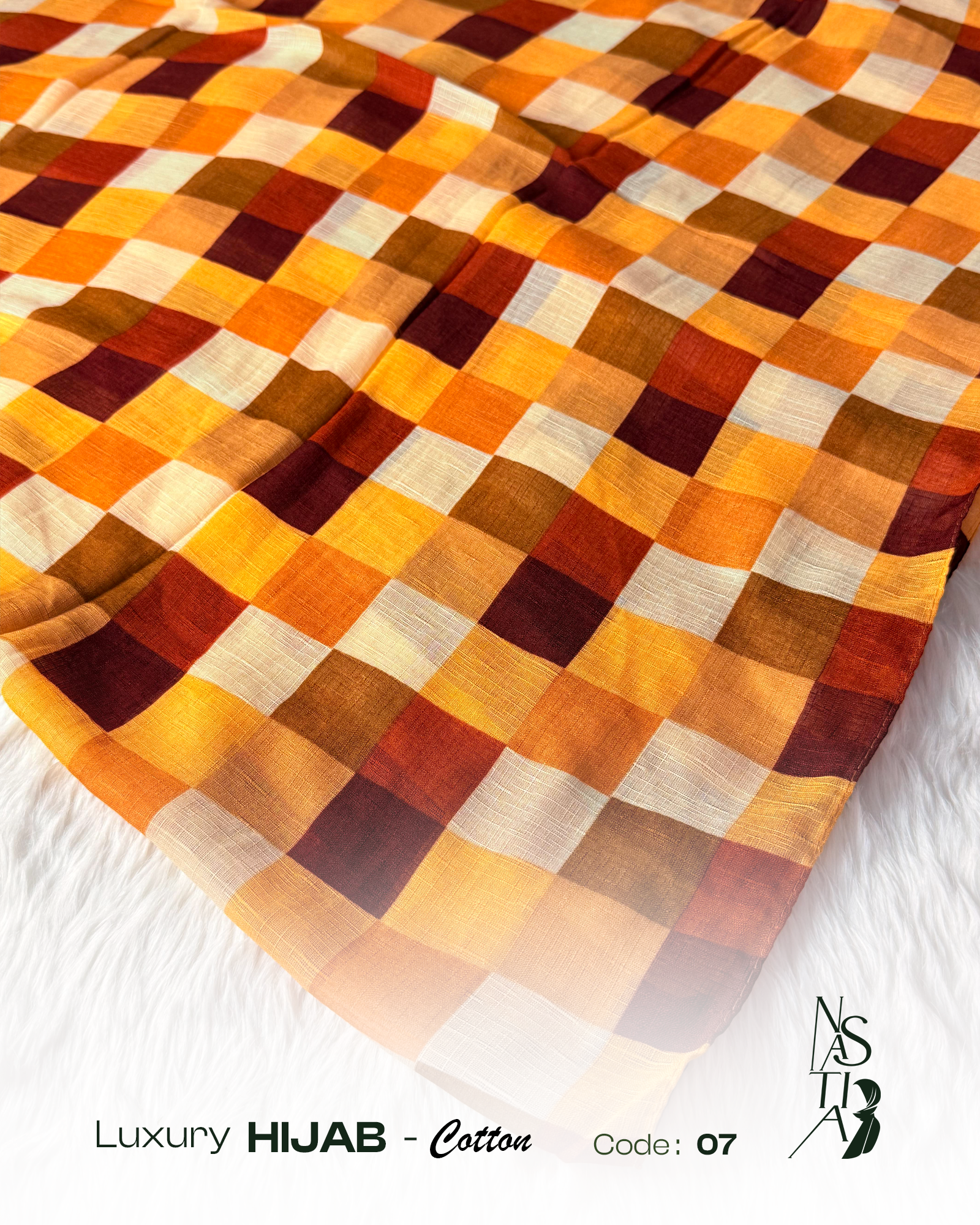 Comfortable multi-colour cotton Hijab :MCH