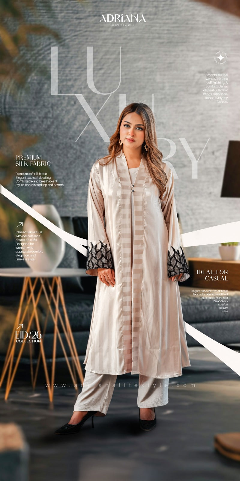 Luxury Silk shrug  with Lace Cuff| LSC 03