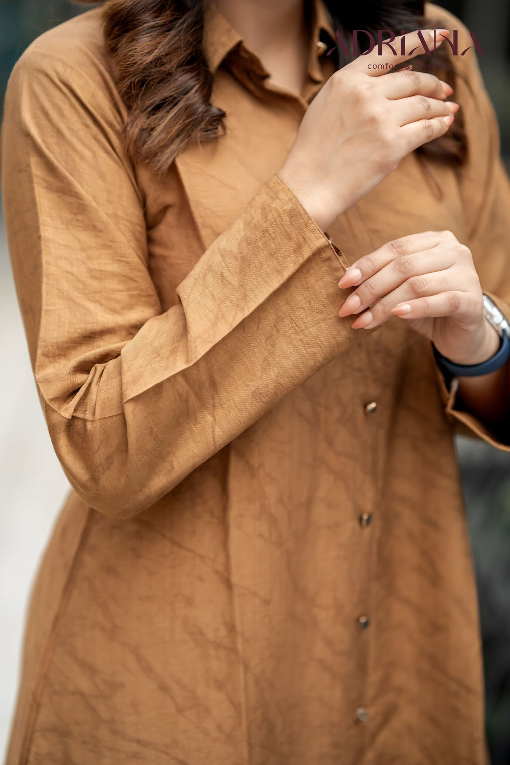 Luxury Brown Co ords Set with Floral Embroidery | LBC 01