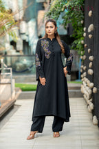 Luxe Flora Cut Embroidery Co-Ords Set | Code: CEOS 024