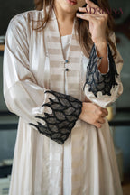 Luxury Silk co ords Set with Lace Cuff| LSC 03