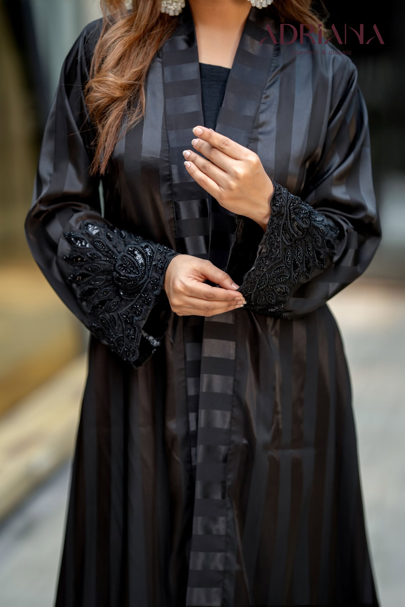 Luxury Silk co ords Set with Lace Cuff| LSC 02