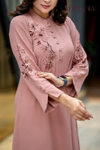 Luxe Flora Cut Embroidery Co-Ords Set| Code: CEOS 027