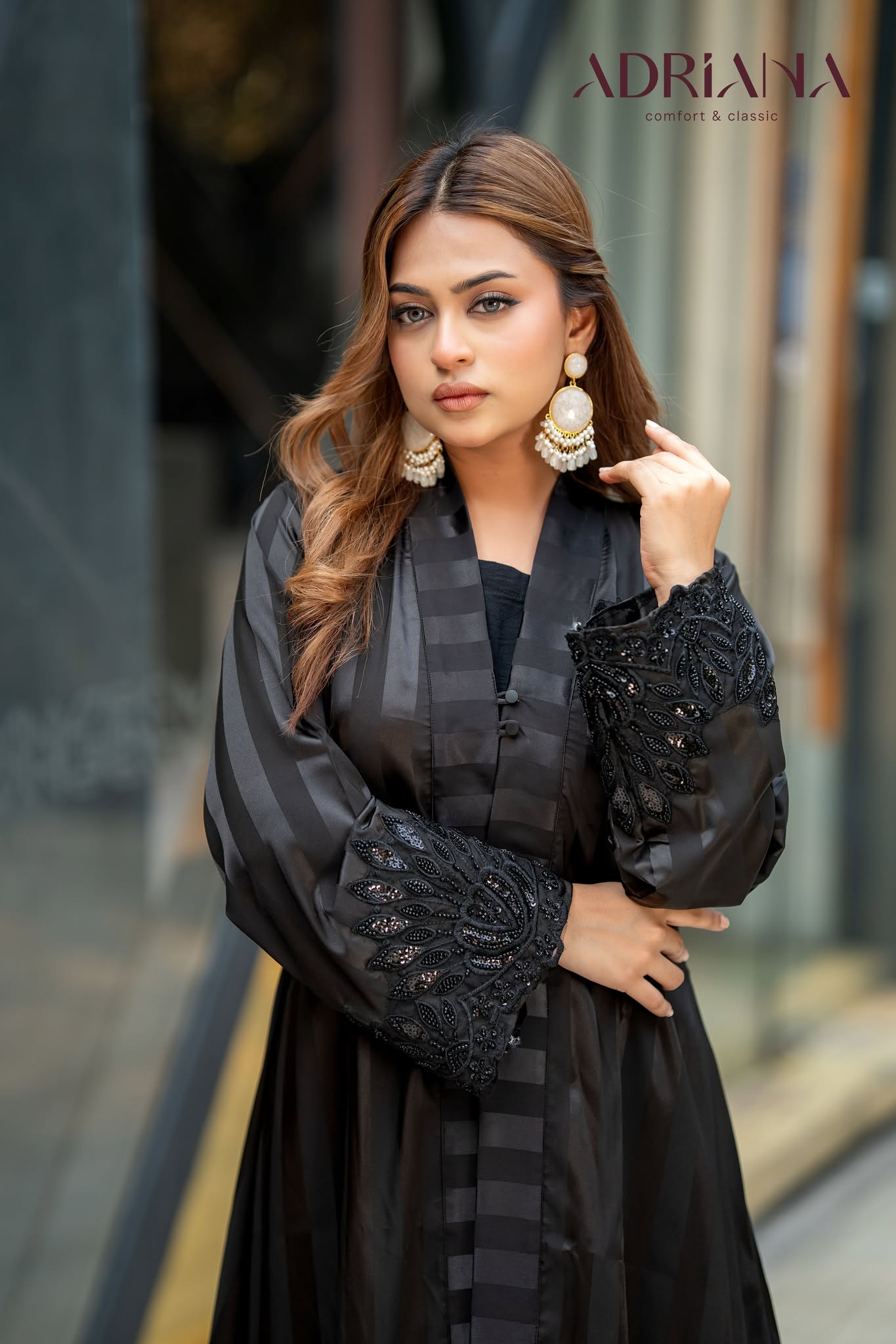 Luxury Silk co ords Set with Lace Cuff| LSC 02