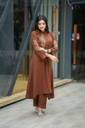 Luxe Flora Cut Embroidery Co-Ords Set | Code: CEOS 028