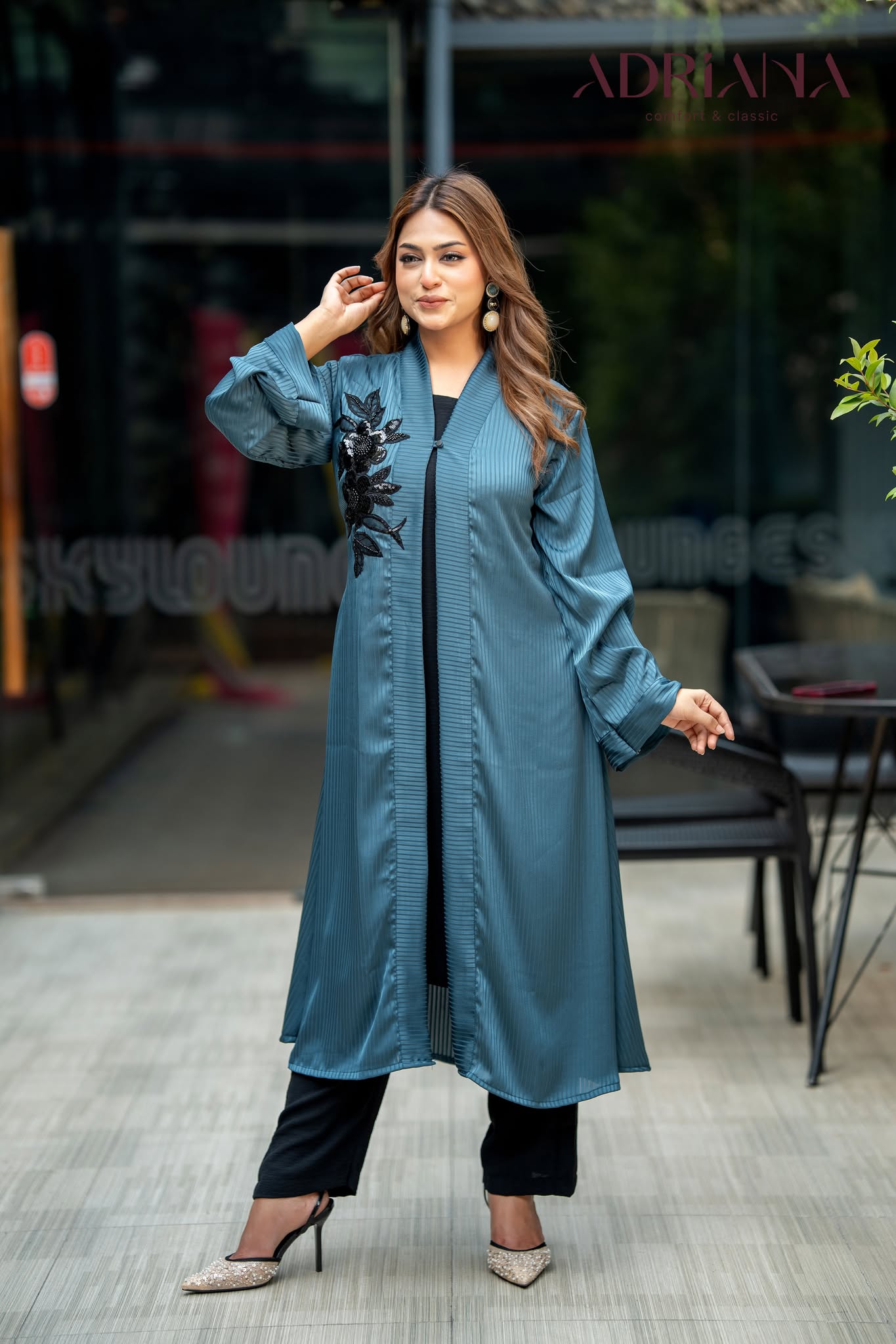 Luxury Silk co ords Set with Lace | LSC 04