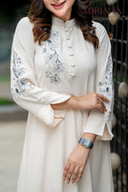 Luxe Flora Cut Embroidery Co-Ords Set| Code: CEOS 025