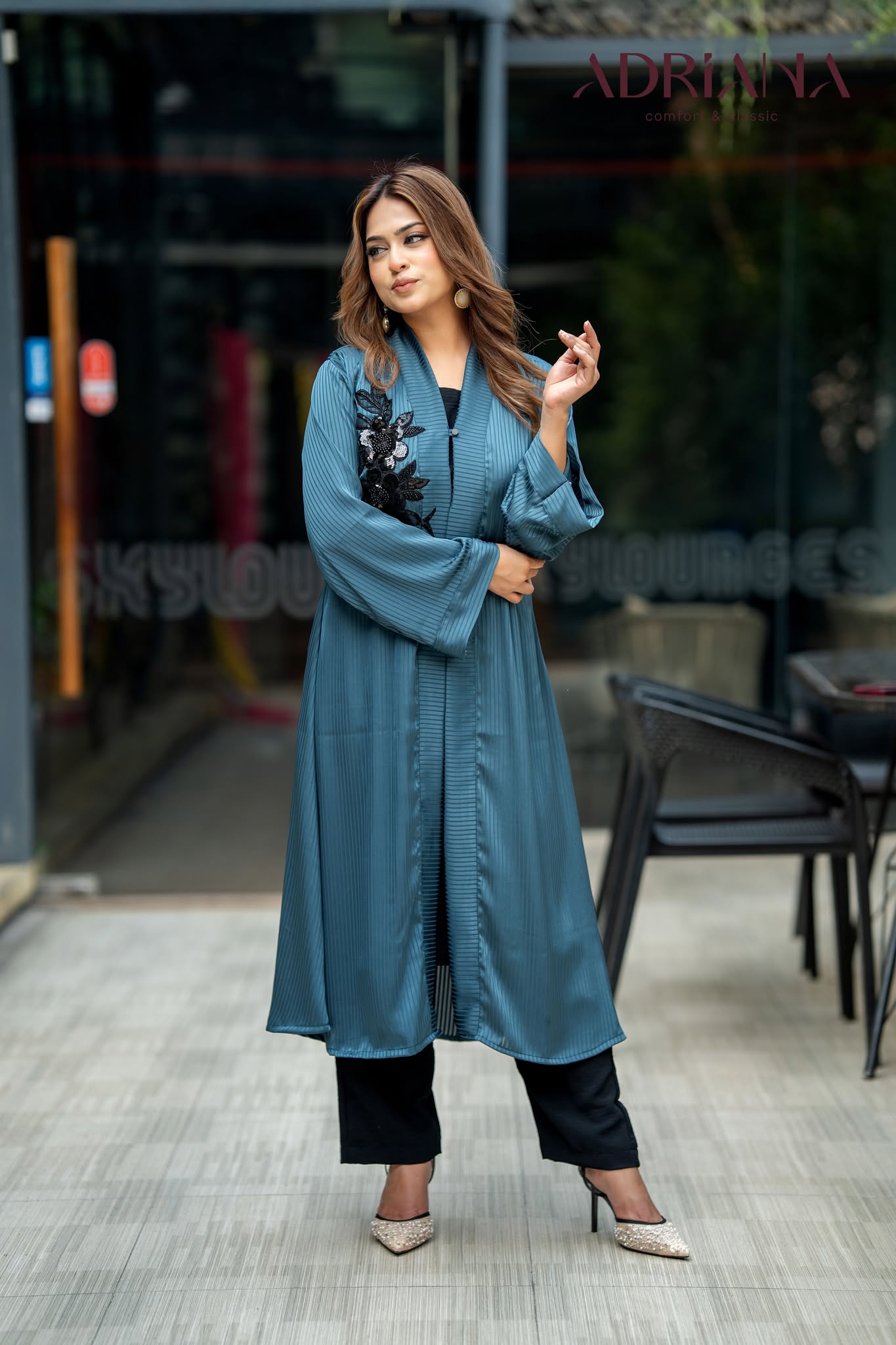 Luxury Silk co ords Set with Lace | LSC 04