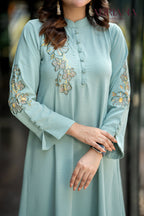 Luxe Flora Cut Embroidery Co-Ords Set | Code: CEOS 026