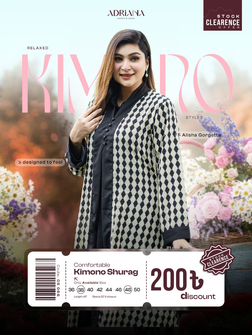 Comfortable Kimono Shurag | Code: CS 66