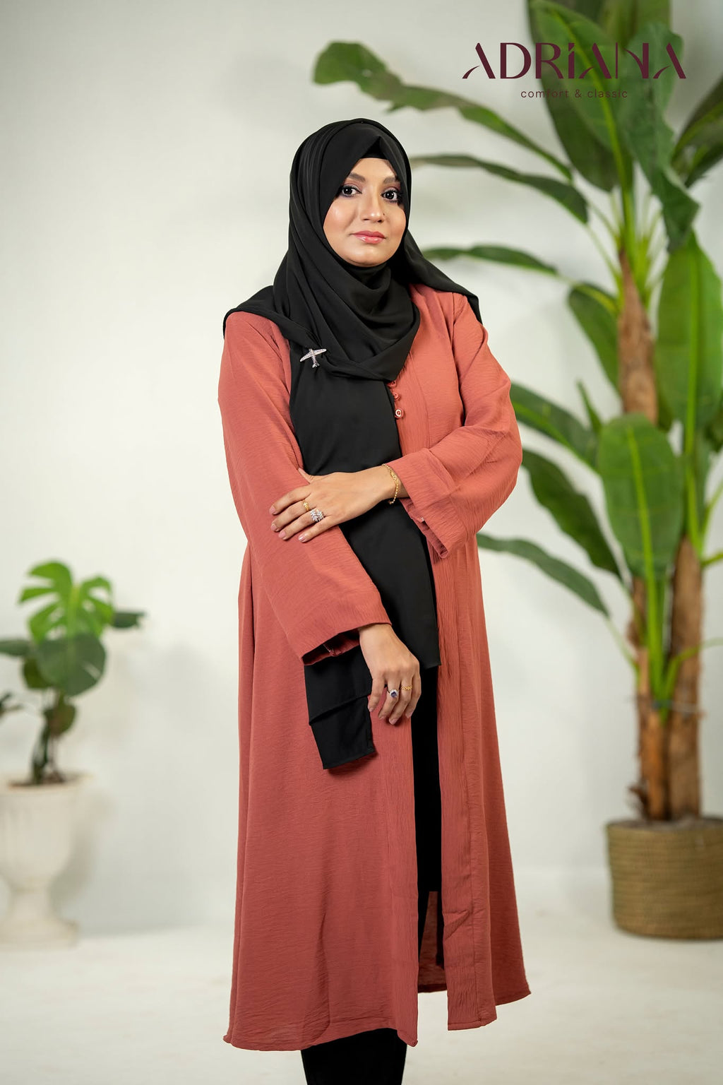 Comfortable Kimono Shurag (Single color- Rose Gold) | Code: CS 123