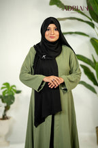 Comfortable Kimono Shurag  (Single color- Olive) | Code: CS 126