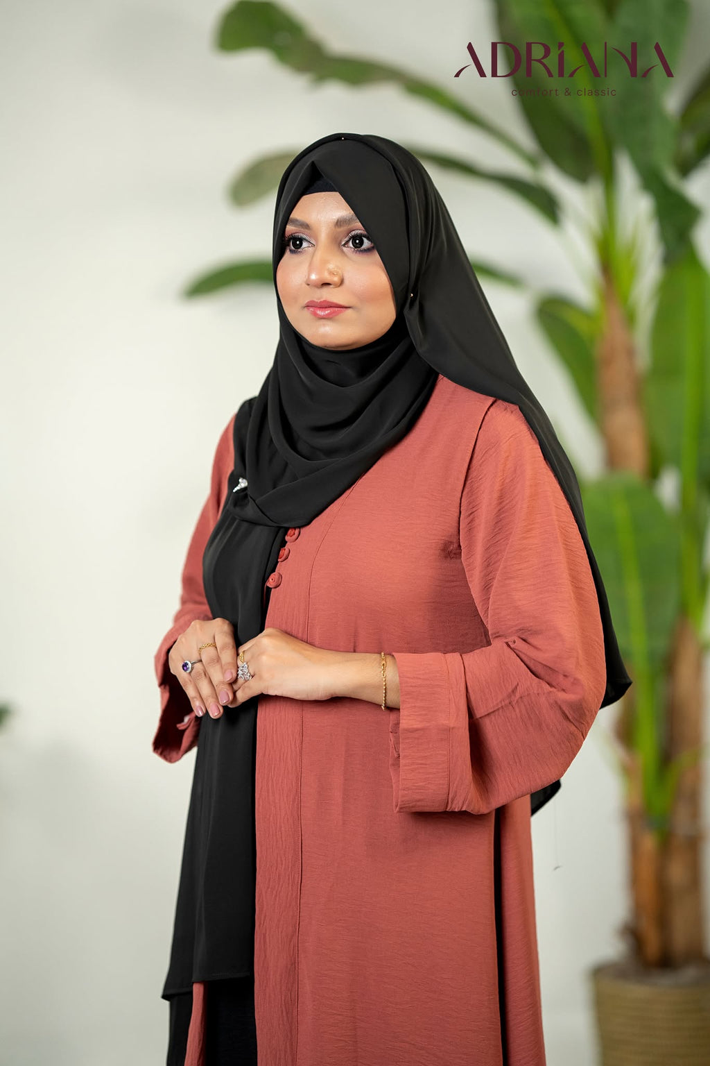 Comfortable Kimono Shurag (Single color- Rose Gold) | Code: CS 123