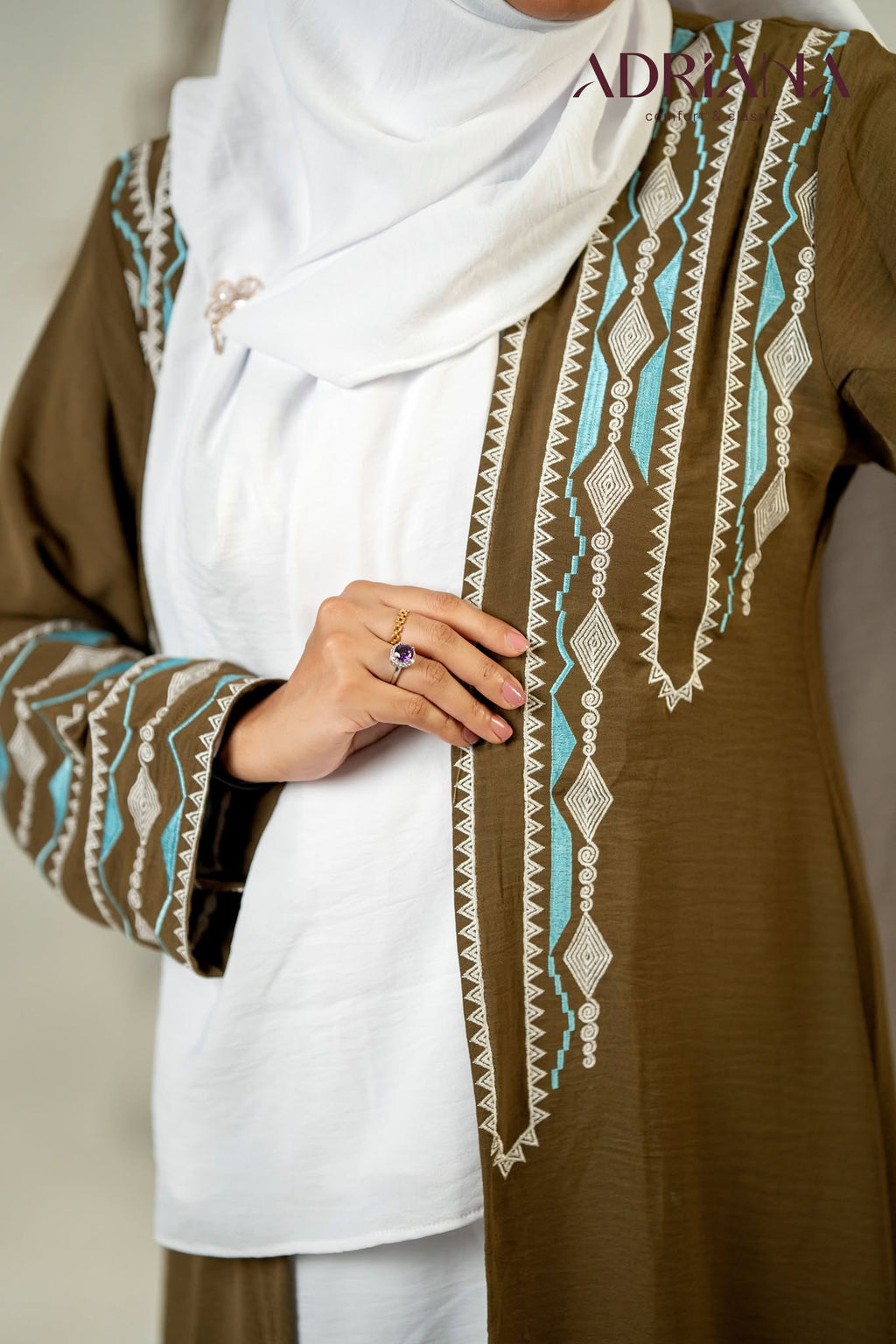 Luxury Embroidered Kimono Shrug Set | Code: CS 133