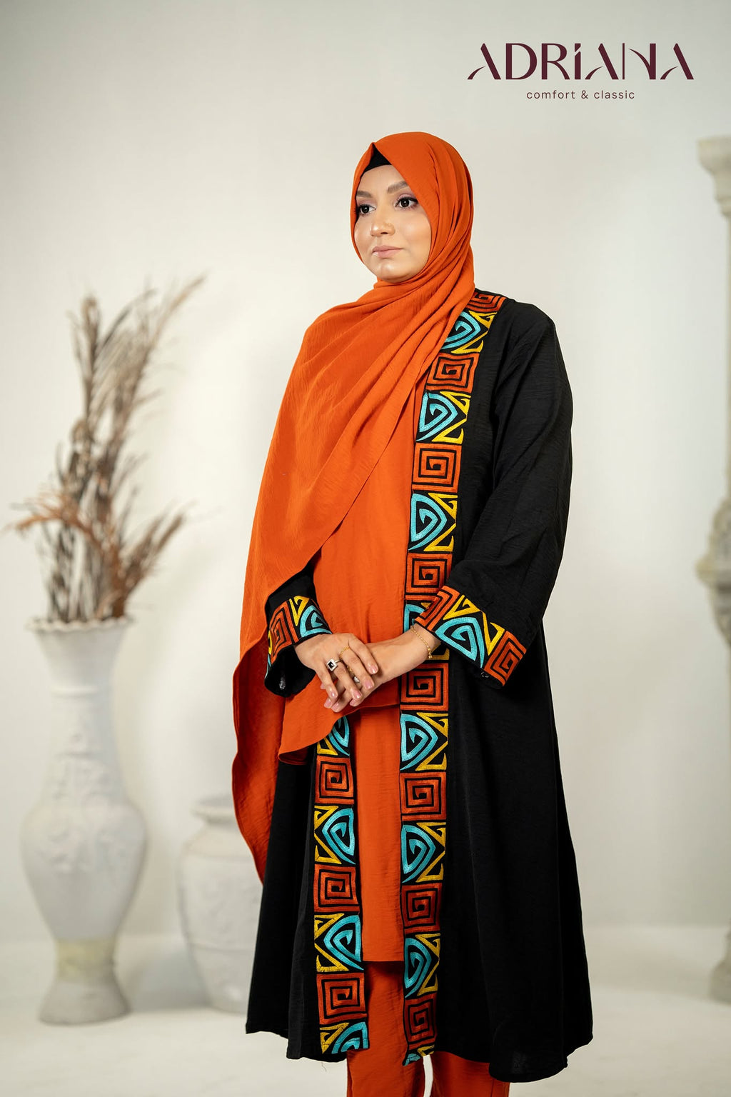 Luxury Embroidered Kimono Shrug Set | Code: CS 132