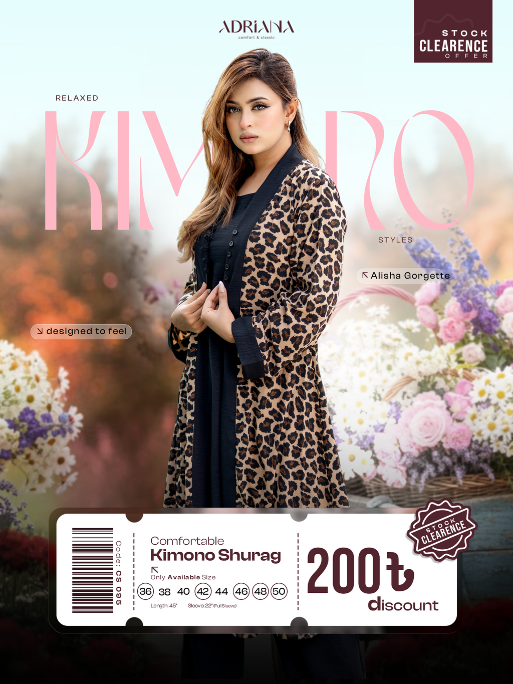 Comfortable Kimono Shurag | Code: CS 95