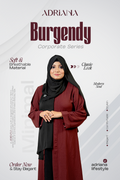 Comfortable Kimono Shurag (Single color- Burgundy) | Code: CS 125