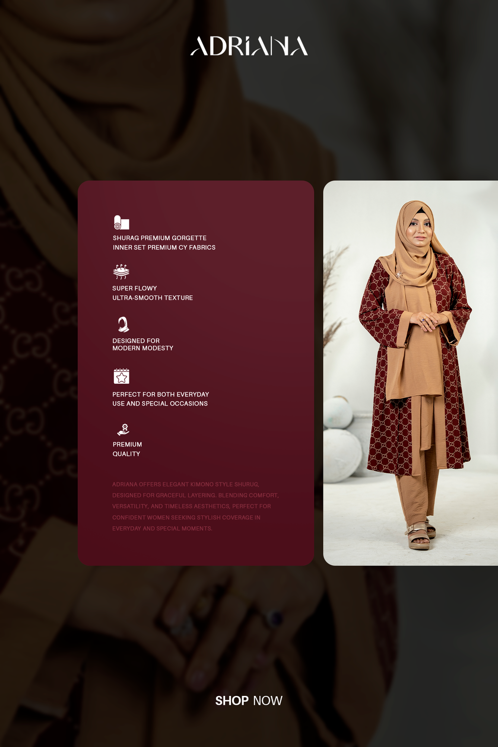 Comfortable Kimono Shurag Set | Code: CS 121