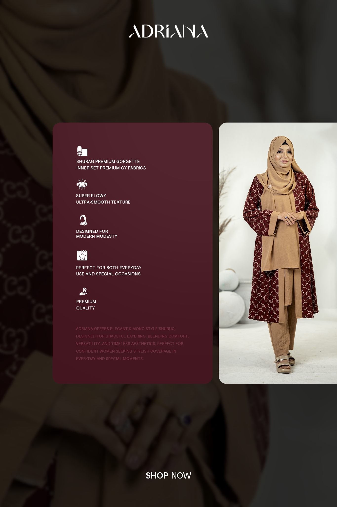Comfortable Kimono Shurag Set | Code: CS 121
