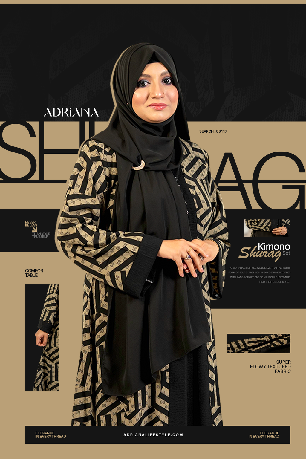 Comfortable Kimono Shurag Set | Code: CS 117