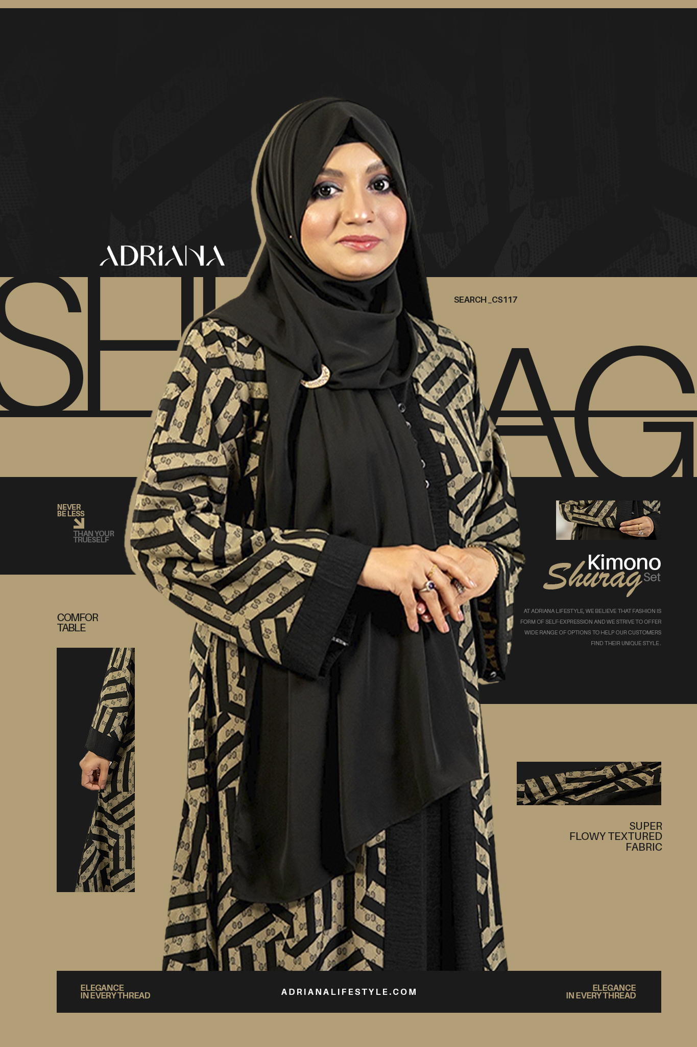 Comfortable Kimono Shurag Set | Code: CS 117