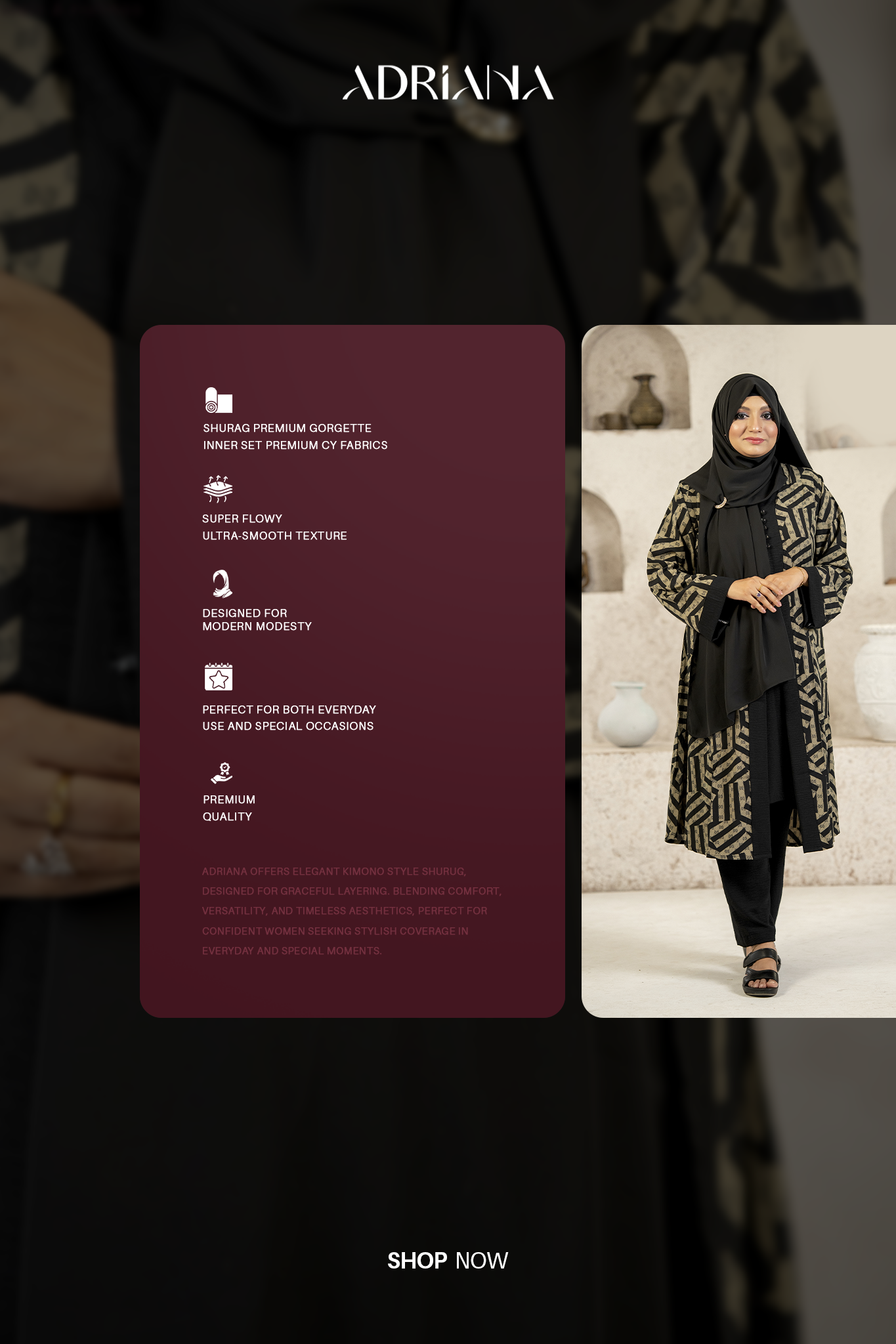 Comfortable Kimono Shurag Set | Code: CS 117