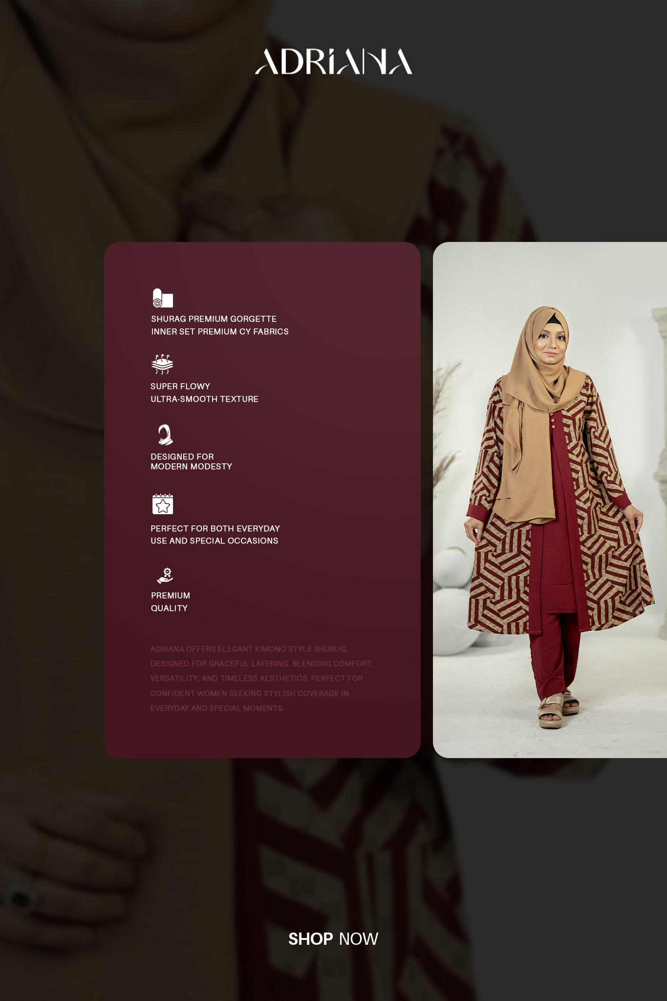 Comfortable Kimono Shurag Set | Code: CS 119