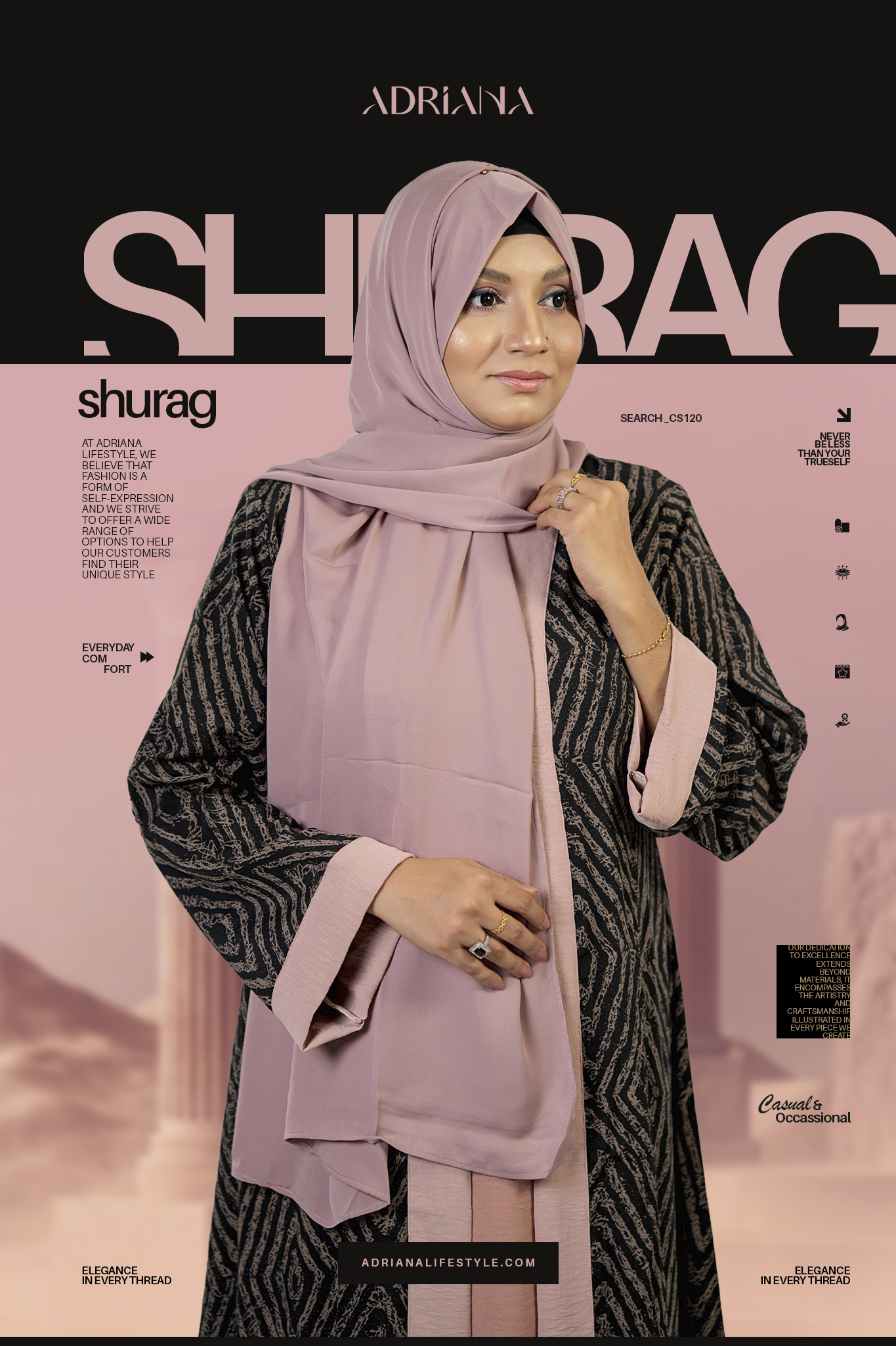 Comfortable Kimono Shurag Set | Code: CS 120