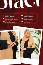 Comfortable Kimono Shurag (Single color- (black) | Code: CS 122