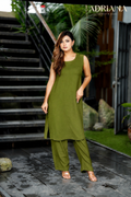Comfortable Co-Ords Set | Code: COS 145 ( Olive)