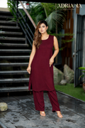 Comfortable Co-Ords Set | Code: COS 119 ( Meroon)