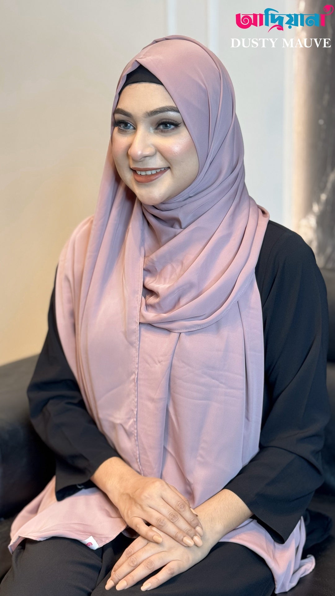 Cherry solid color Hijab | Code: CSH 027 ( Dusty Mauve)