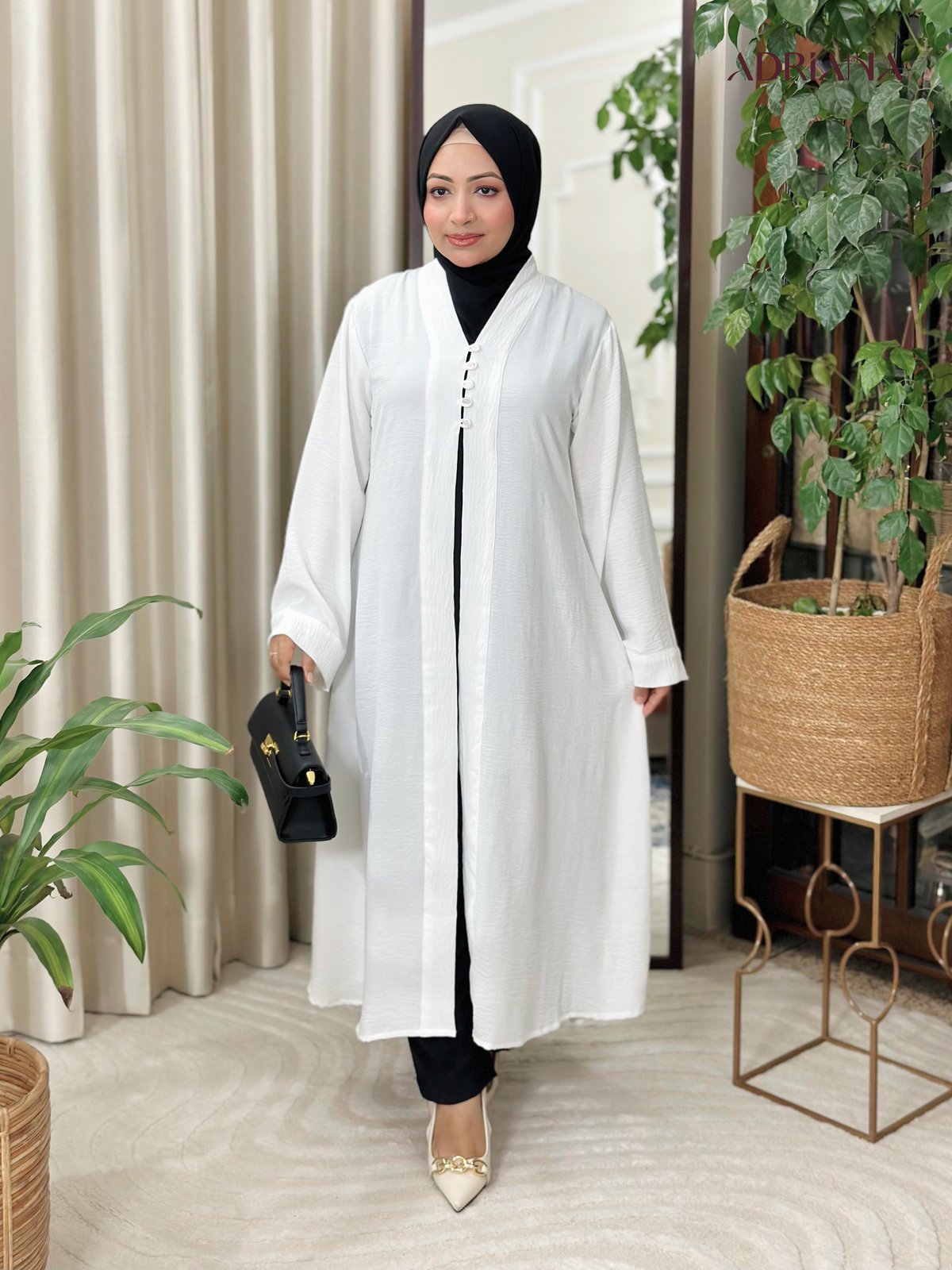 Comfortable Kimono Shurag (Single color- Off White) | Code: CS 153