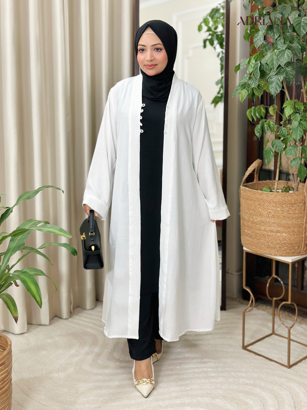 Comfortable Kimono Shurag (Single color- Off White) | Code: CS 153
