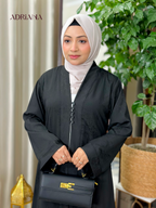 Arlina Jacquard Kimono Shrug  | Code: AS 155 (Jet Black)
