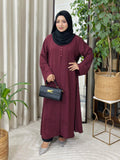 Comfortable Kimono Shurag  (Single color- Maroon) | Code: CS 143