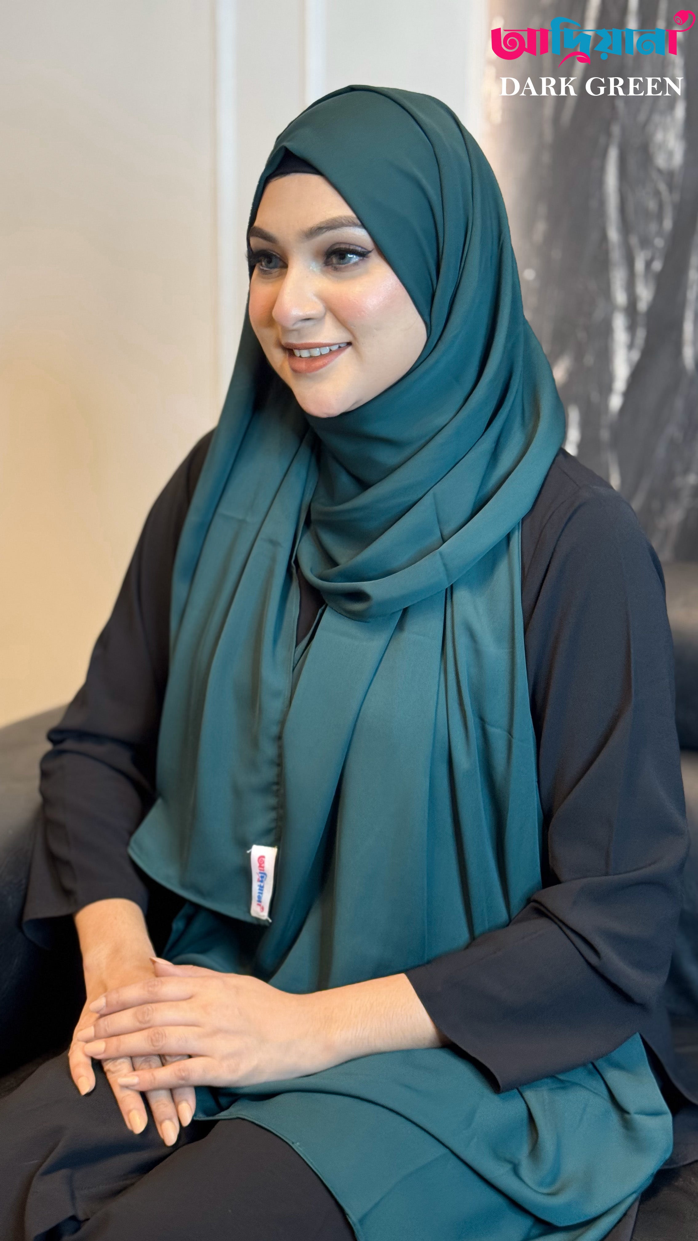 Cherry solid color Hijab | Code: CSH 33 ( Dark Green)
