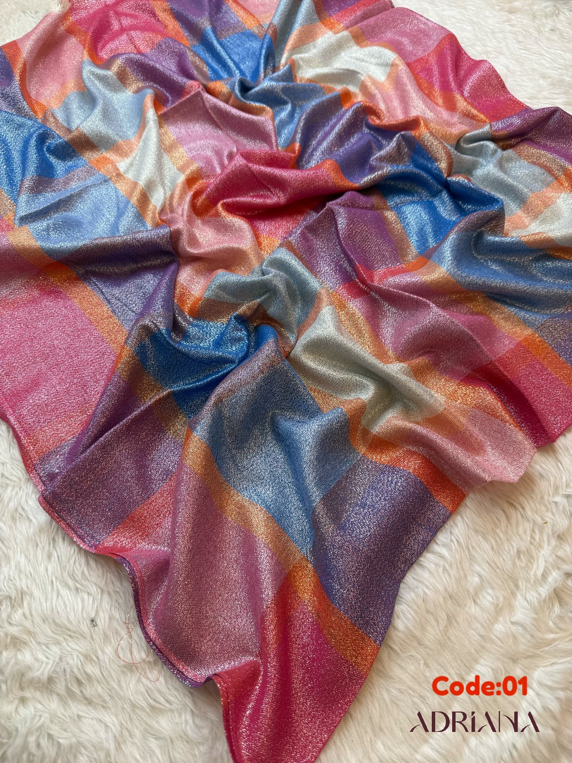 Sparkle multishade Shimmer Cotton Hijab | MSCH 01