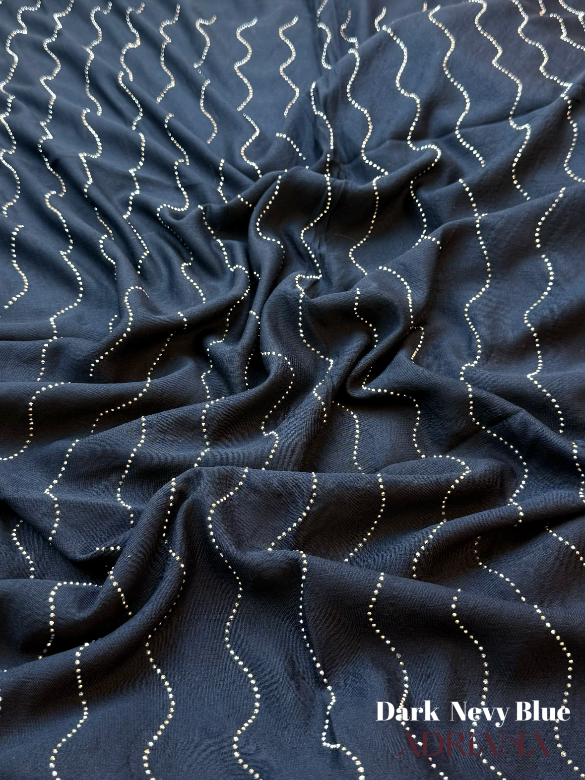 Premium Wave Stone Cotton Hijab | CWSH 01