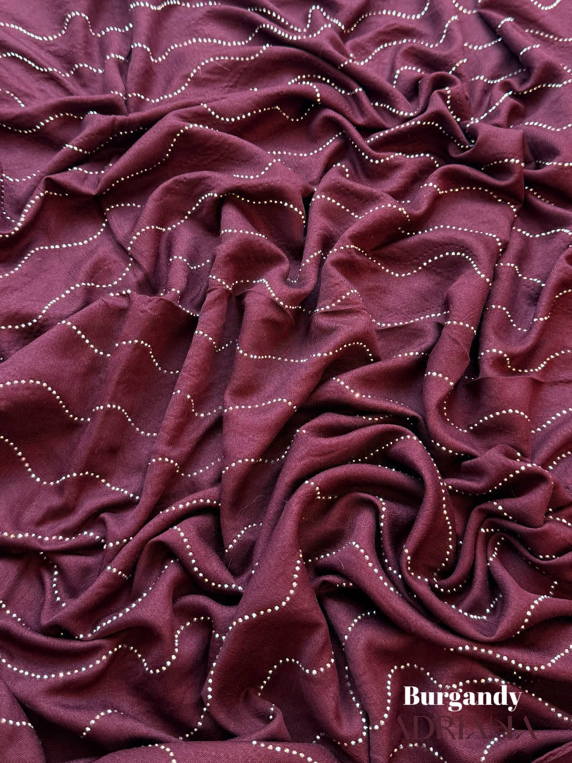 Premium Wave Stone Cotton Hijab | CWSH 01