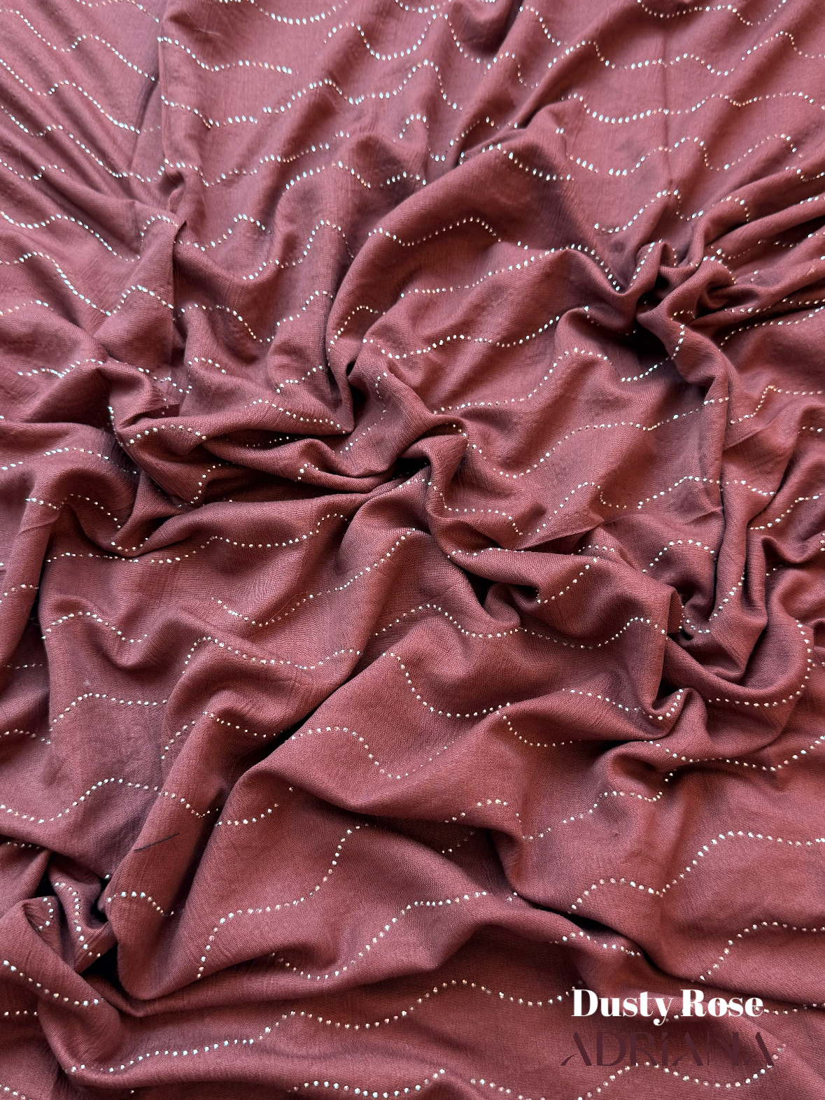 Premium Wave Stone Cotton Hijab | CWSH 01