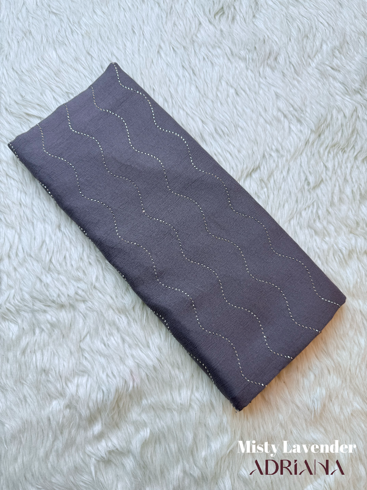 Premium Wave Stone Cotton Hijab | CWSH 01