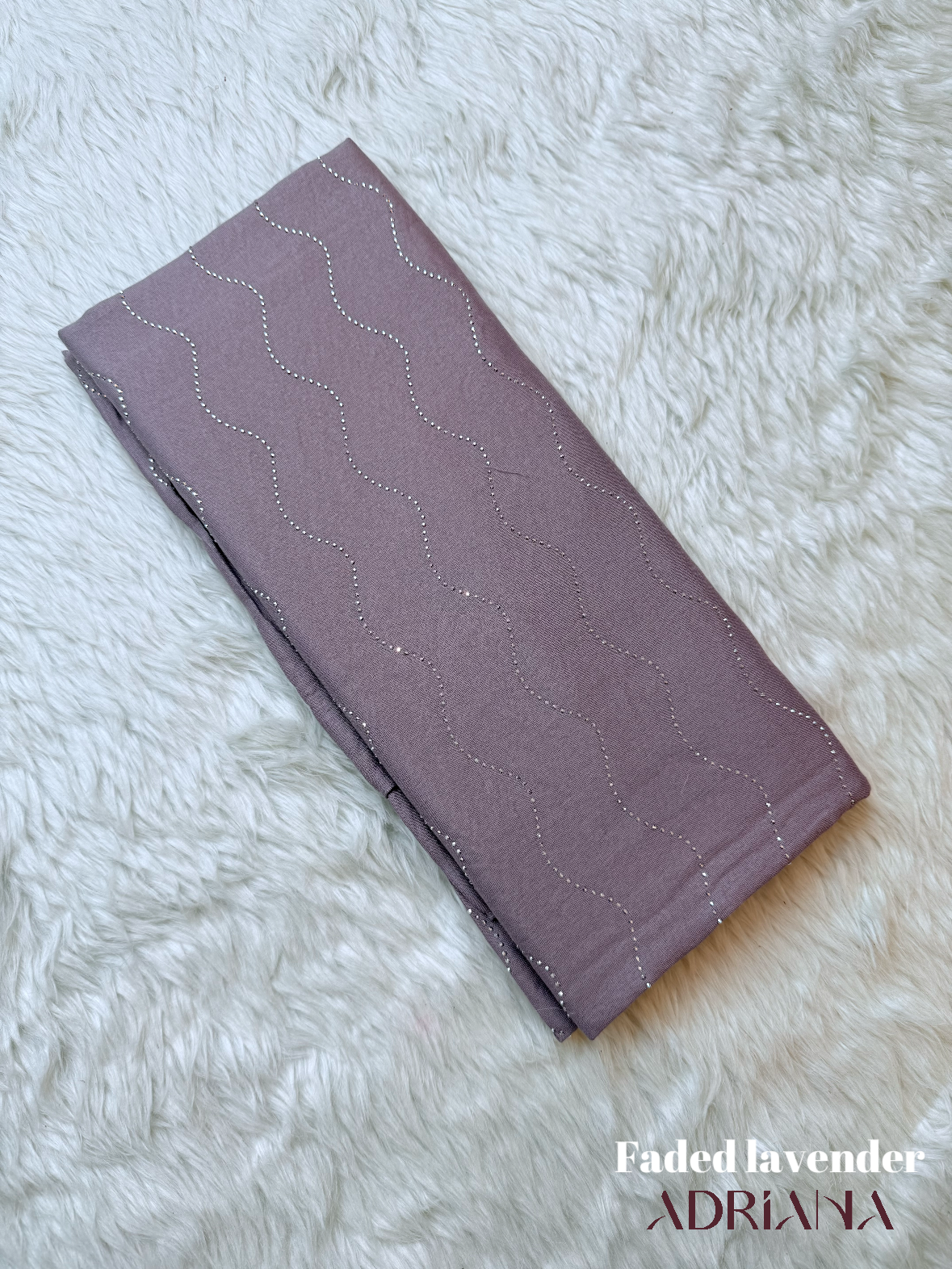 Premium Wave Stone Cotton Hijab | CWSH 01