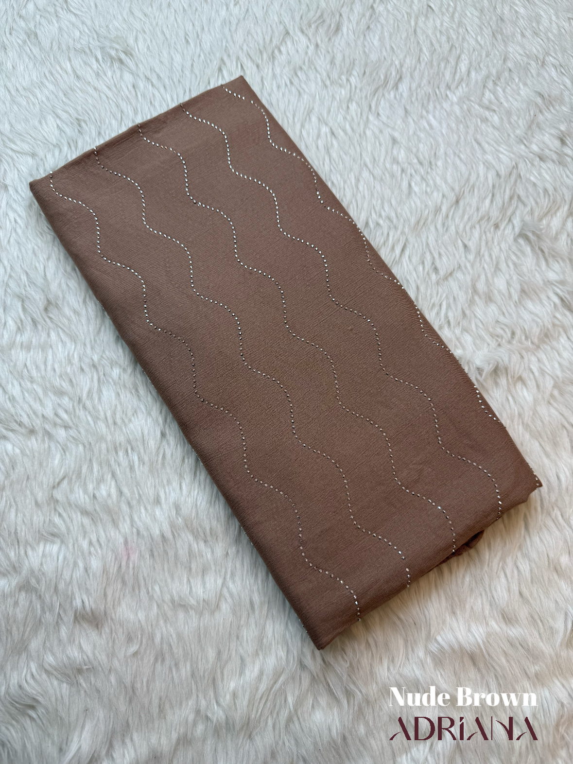 Premium Wave Stone Cotton Hijab | CWSH 01