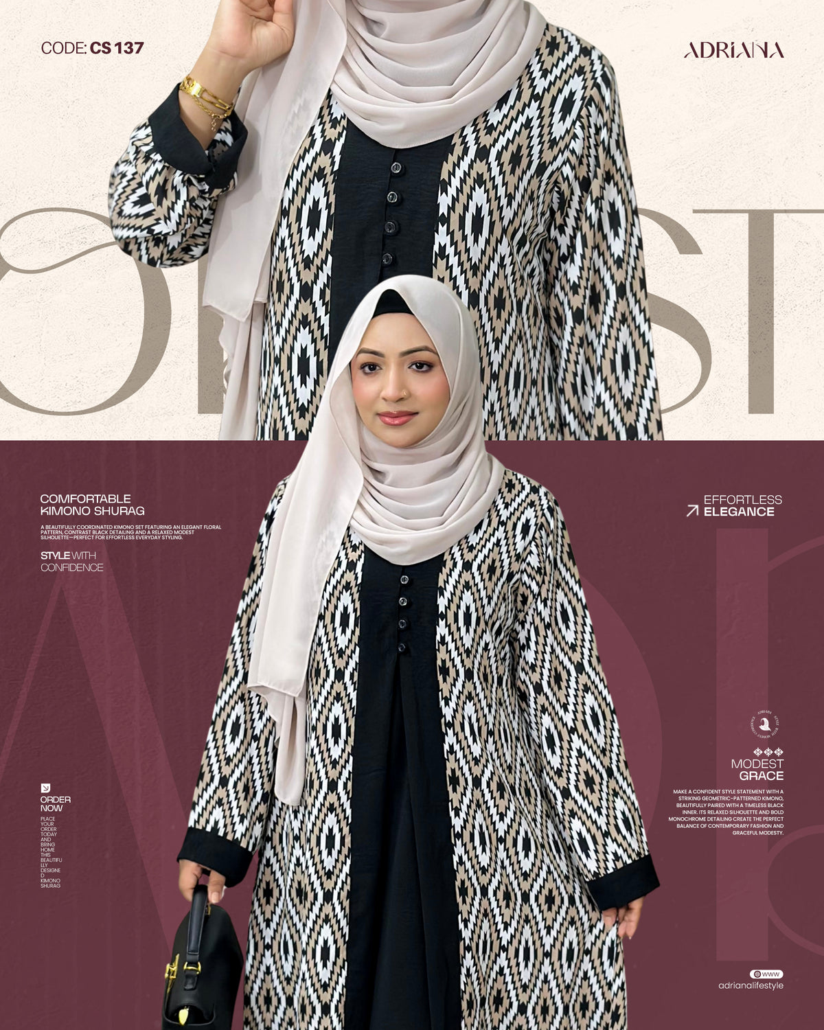 Comfortable Kimono Shurag  | Code: CS 137